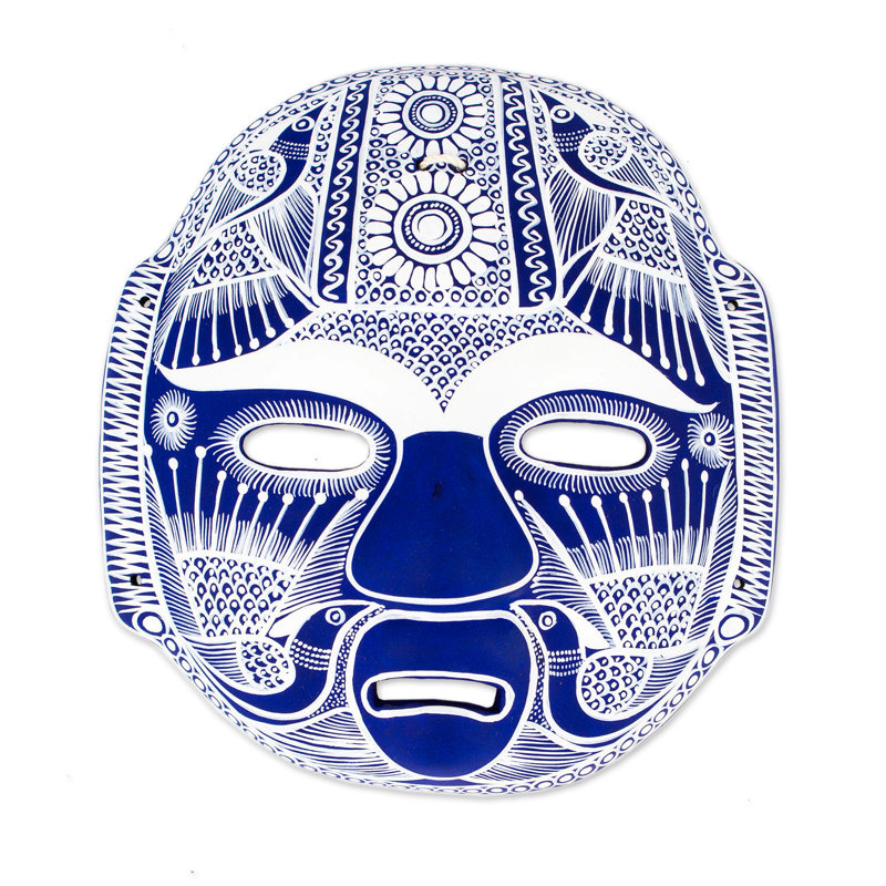 Masque de céramique minuit olmeca