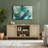 59-Inch Bohemian-Style Rattan TV Stand | 26 Inches High, Light Oak Color, Adjustable Shelves + Storage