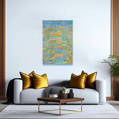 Primary Route And Bypasses Abstract Classic Contemporary Wall Art Print - Print