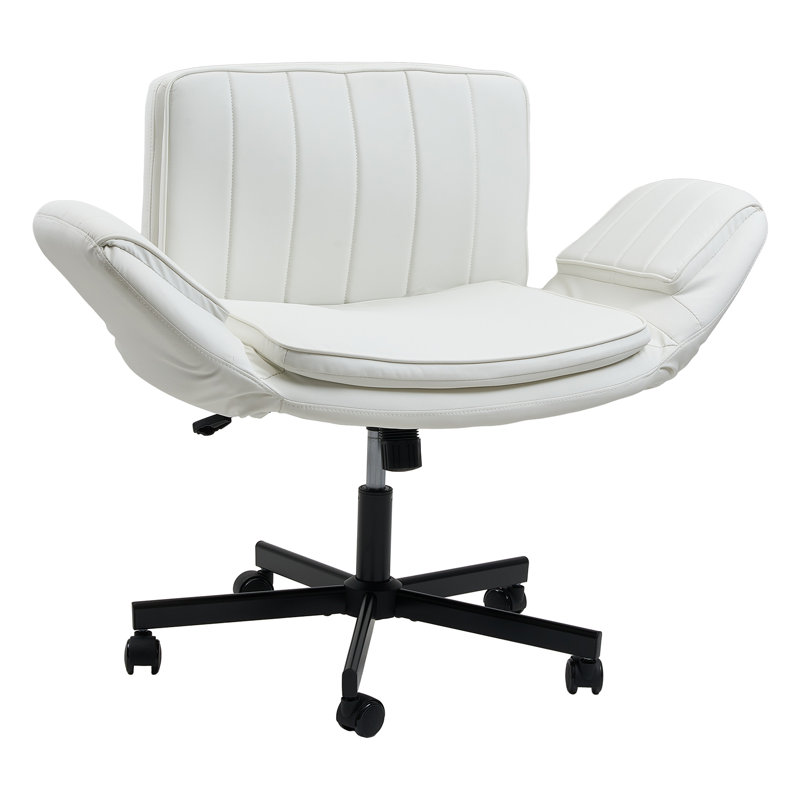 Brayden Studio Criss Cross Chair, 45 cm H, White