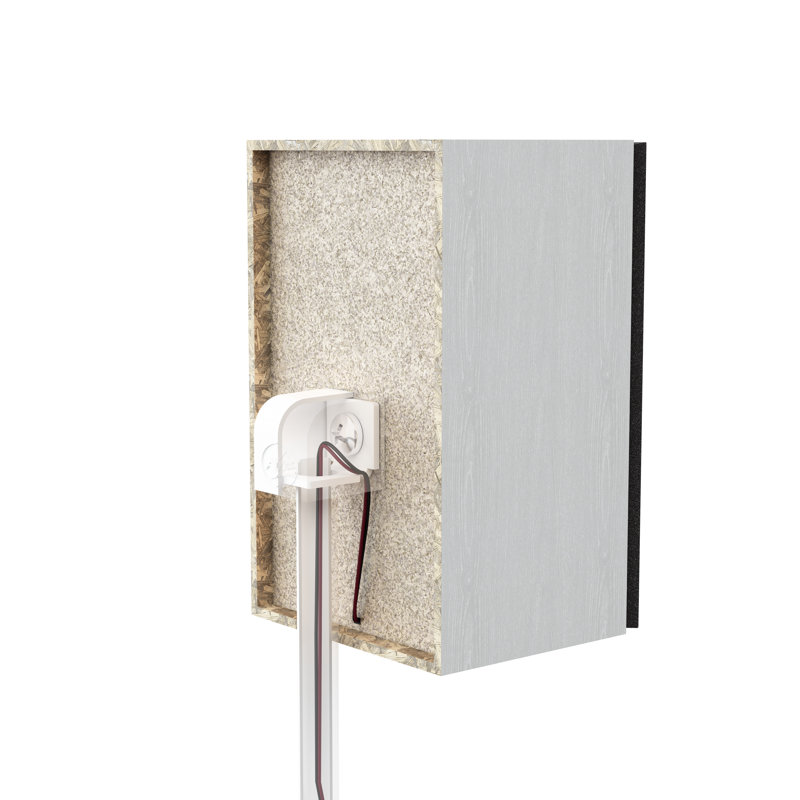 42.2'' Adjustable Height Speaker Stand, White