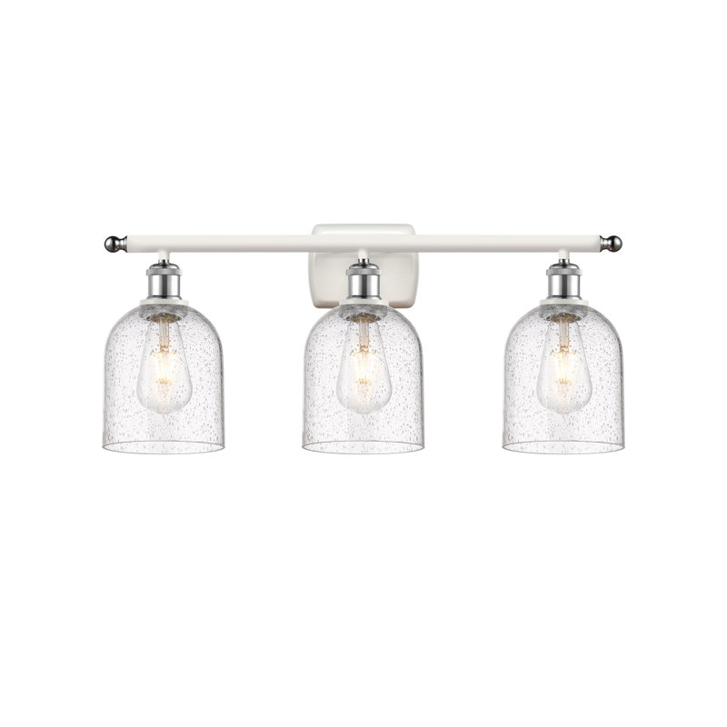 Anacaren 3 - Light Dimmable Vanity Light, Seedy, White Polished Chrome
