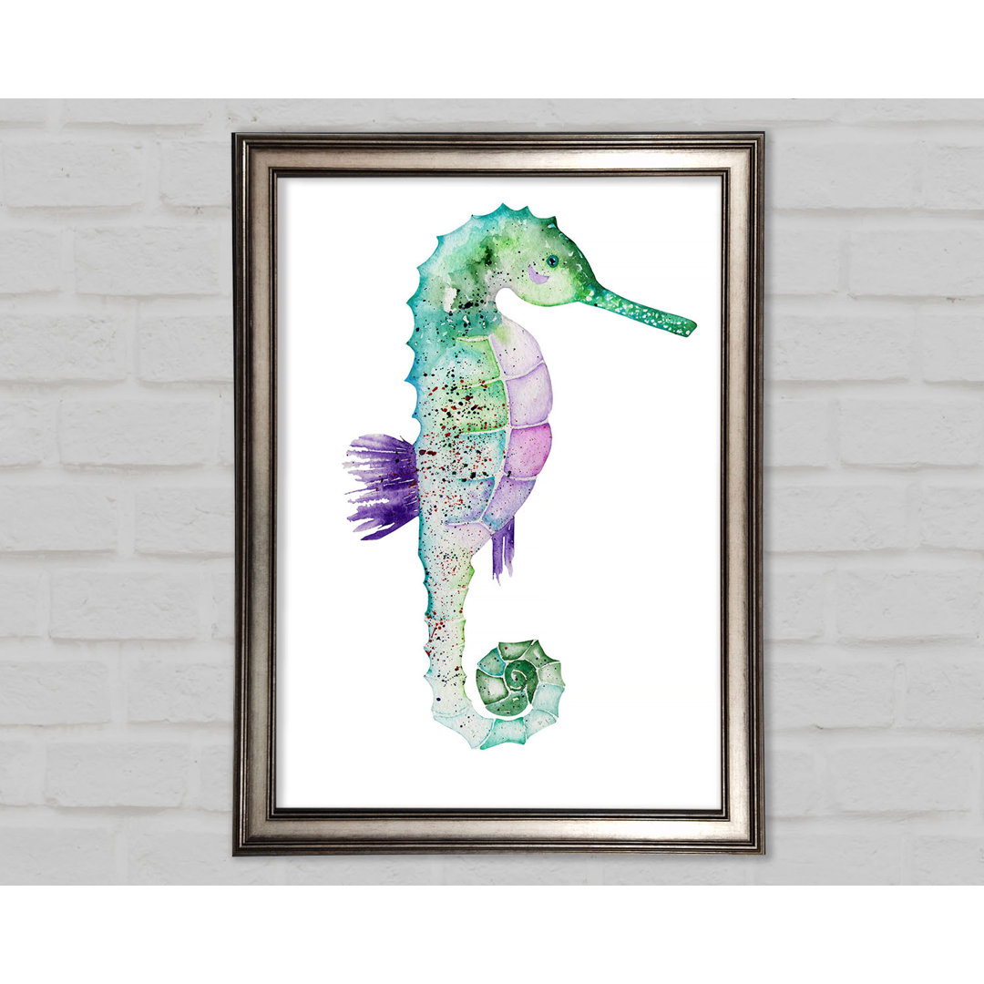 Gerahmtes Leinwandbild Spotted Seahorse