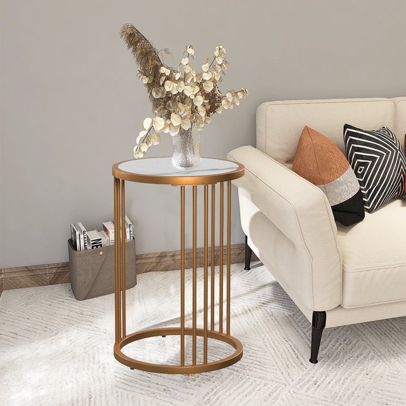 Mackinzy Stone Top End Table