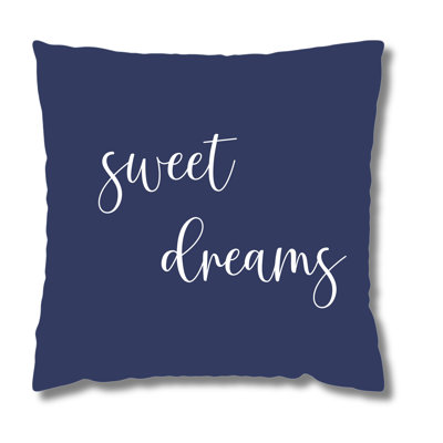 Sweet Dreams - Typography Decorative Pillow