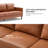 Barton 80.31'' Faux Leather Square Arm Sofa-1676347374