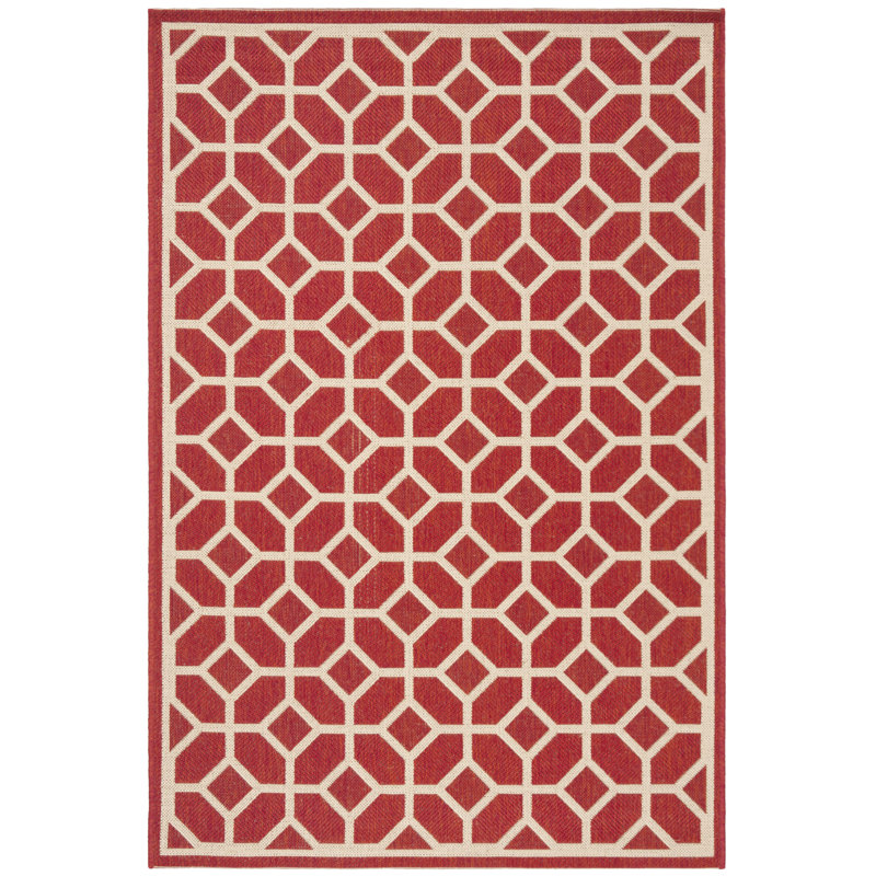Tapis à motif géométrique Acushnet Performance, Rectangulaire 3 pi x 5 pi