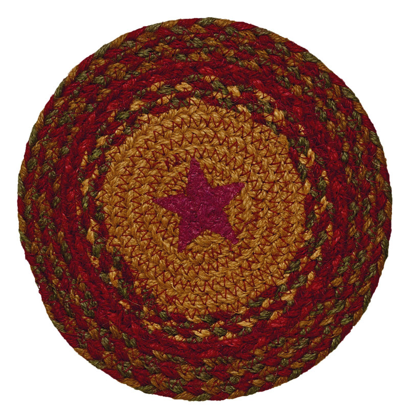 Tapis Fredys, Brun / Rouge / Vert