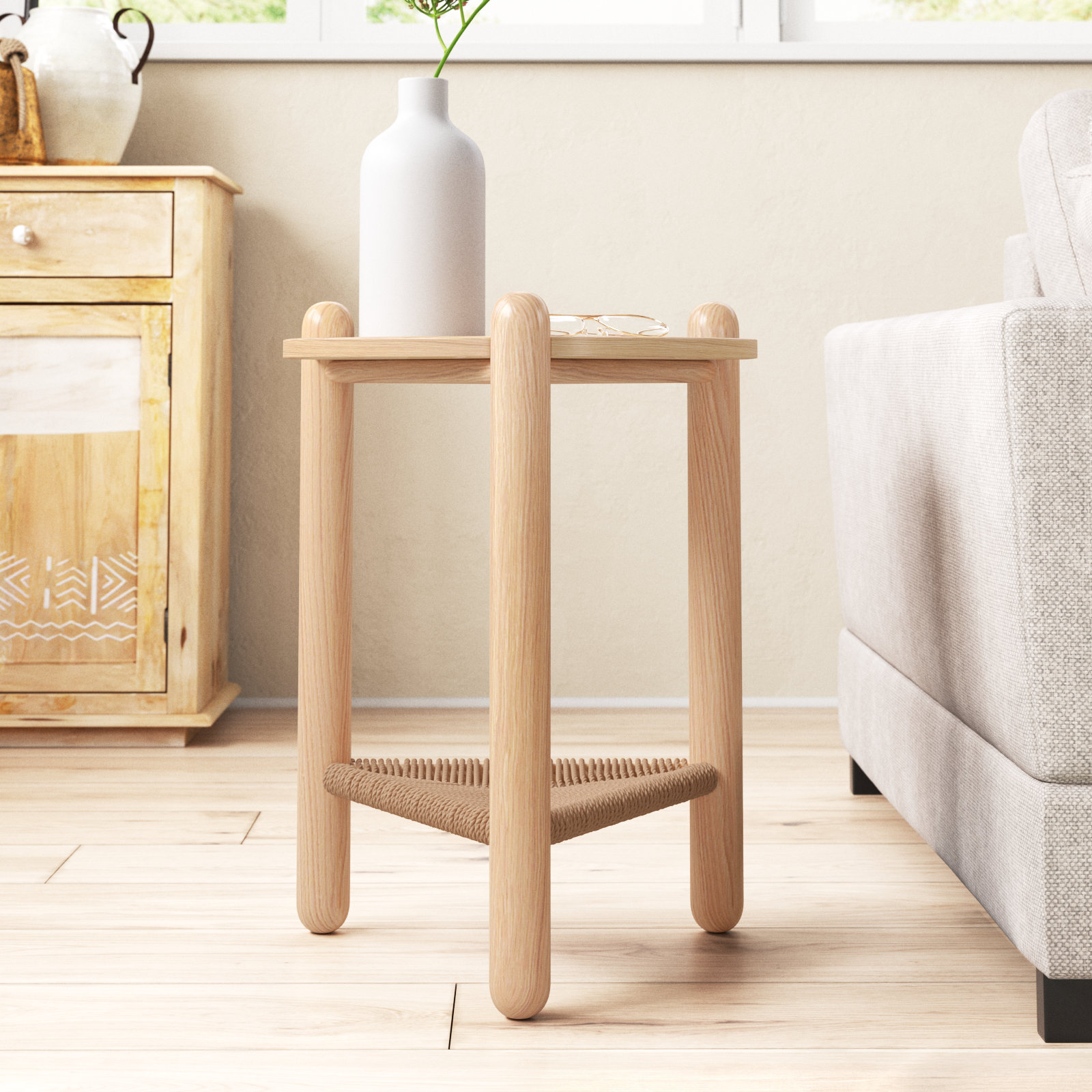 Trish End Table, Natural, Natural