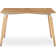 Stephenie 4 Person Dining set - a Rectangular Plastic Dining Table with Wooden Legs and a Set of 4 Faux Leather Cushion Padded Dining Chairs for Dining Room - Modern Dining Table Set