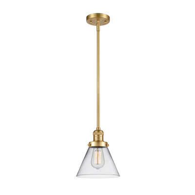 Luminaire suspendu conique à 1 lumière Mosley