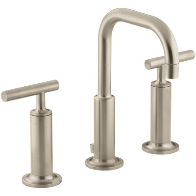 Purist Widespread Faucet with Drain Assembly