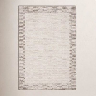 Chris Loves Julia x Loloi Calvin Ivory Pebble Rug