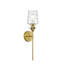 Aitkens 1- Light Steel Brass Gold Wall Light