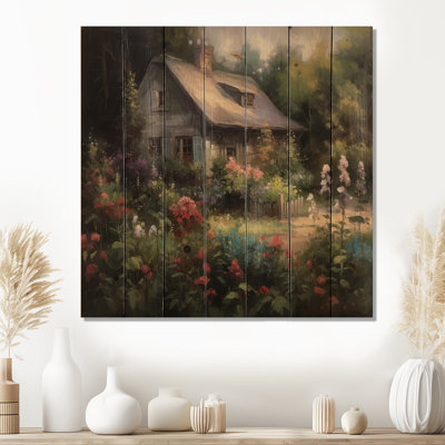 Impression sur bois naturel Quasis Cottage and Garden Oasis IV