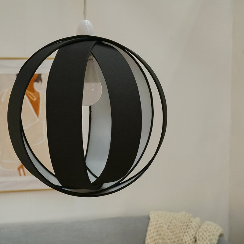 29cm H Cotton Novelty Pendant Shade ( Spider ), Black