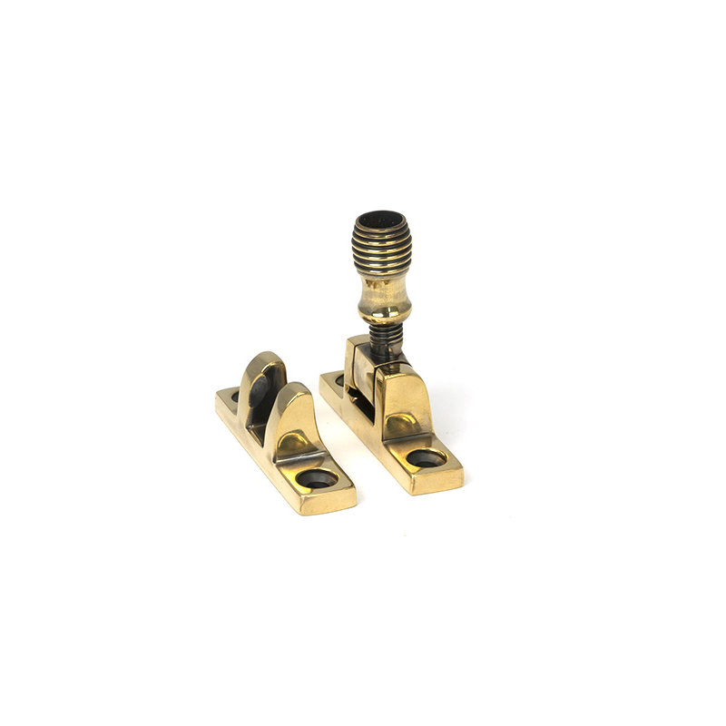 Beehive Brighton Fastener - Narrow (Square), Aged Brass
