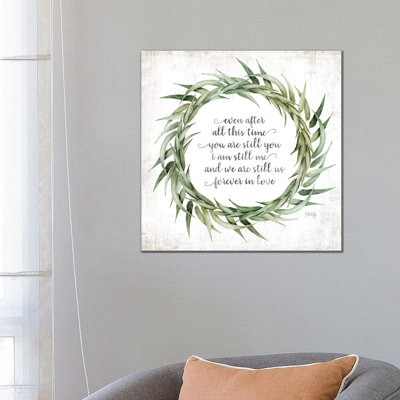 Forever in Love 1 Piece Wrapped Canvas Wall Art