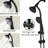 Matte Black Shower With Stainless Steel And Design Slide Bar Showerhead Overhead Rainfall 7 Functions