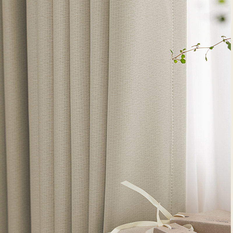 Rideaux occultant pour rideaux très larges occultant et séparateur de pièce 1 séparateur de cloison beige, Beige
