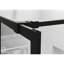 Porte de douche noire 34 po x 72 po, verre trempé, installation simple Porte de 72 po de hauteur, 34 po de largeur, noir, support stable