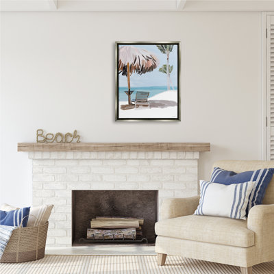 " Tropical Beach Hut Scenery " by Amelia Noyes