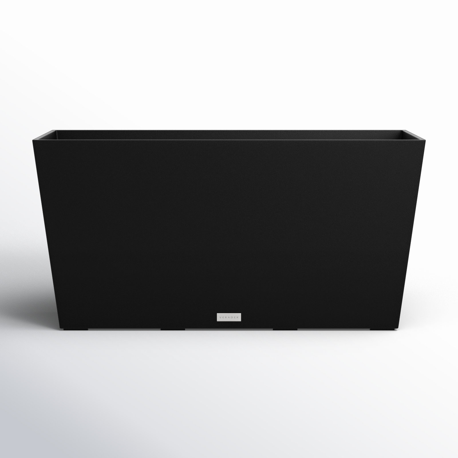 Pure Series Midori Planter, Black, 19.75" H x 39.5" W x 12.5" D, 1