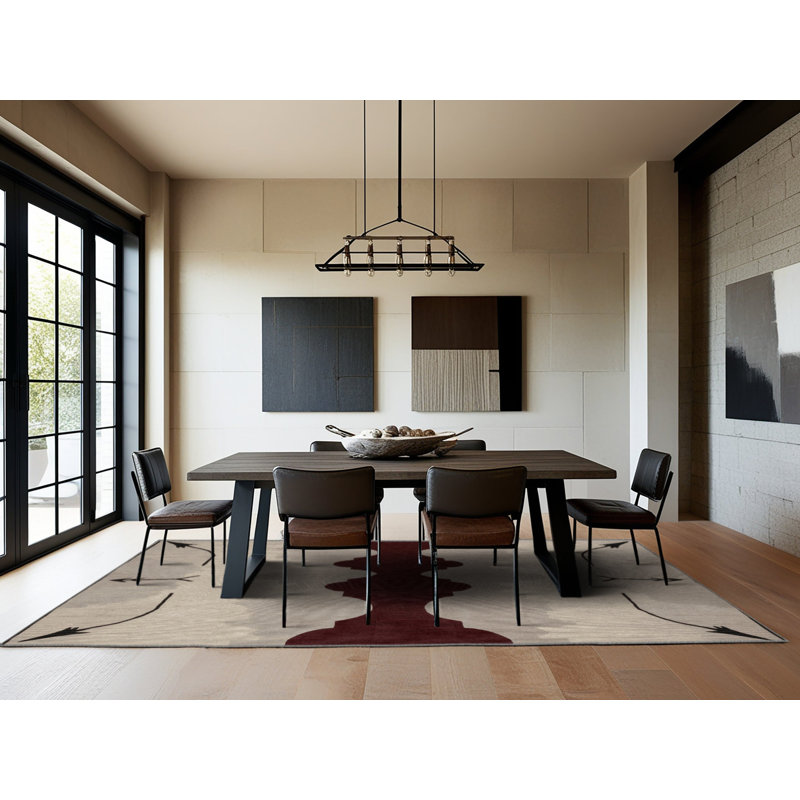 Dimensional Weave Rug, Square 5'