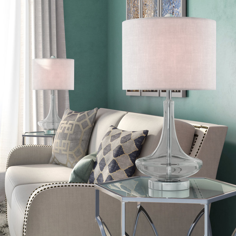 Filion Glass Table Lamp, Clear