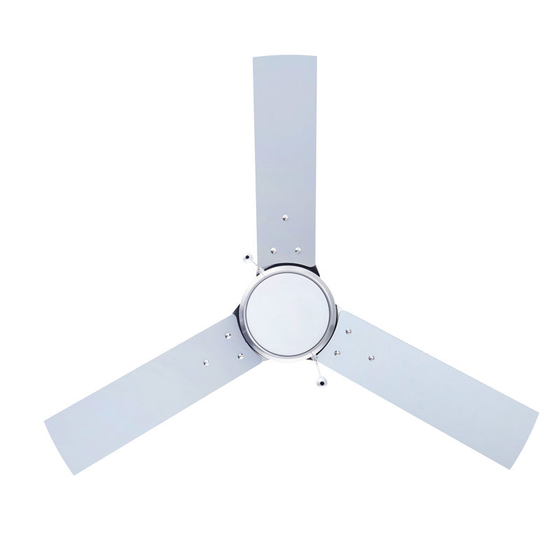 Ventilateur de plafond d'intérieur 3 pales Hodson, 232, Nickel brossé, Nickel brossé