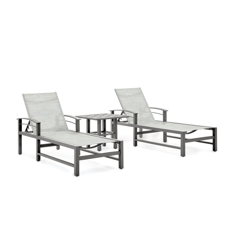 Outdoor Chaise Lounge, Gray Screen
