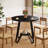 31.5" Round Dining Table With Double Shelves-1251721329