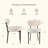 Dining Chairs Set Of 6,Boucle Upholstered Modern Mid Century Round Kitchen Chairs With Curved Backrest & Metal Legs For Vanity, Living Room-102319497-131002307