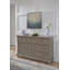 Commode double 7 tiroirs avec miroir Austinburg