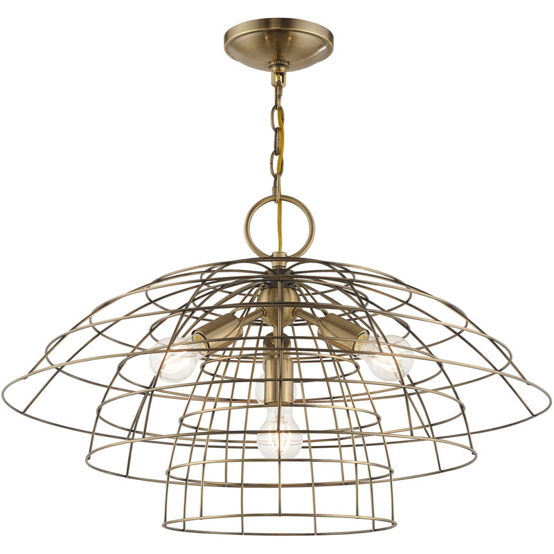 Miyo 4 - Light Chandelier, Brushed Nickel
