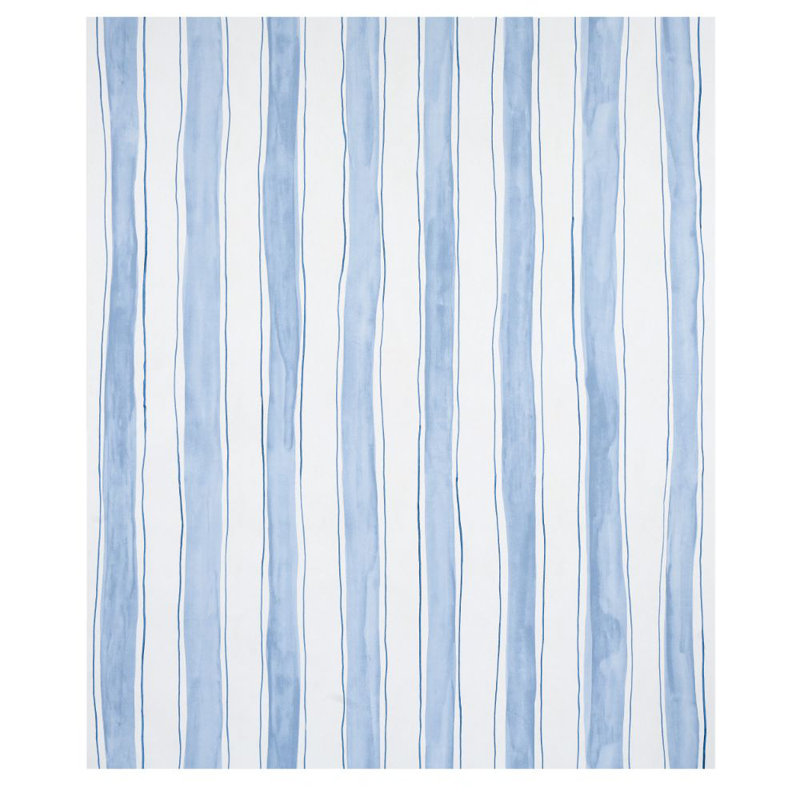 Schumacher x Porter Teleo Tracing Stripes Wallpaper, Sky