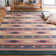 Continuum Flatweave Jute/Cotton Southwestern Rug in Beige/Blue/Green