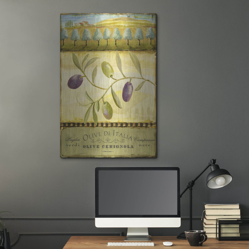 «Olive Grove Puglia» par Art Licensing Studio, art mural en métal, H 36 po x l 24 po