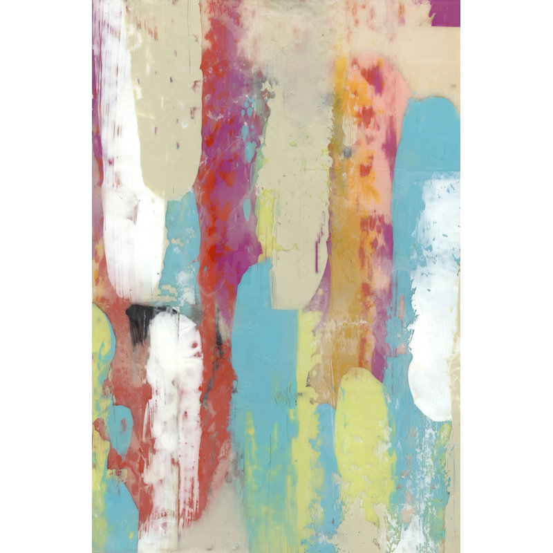 Swatch Layers II 1 Piece Painting on Canvas, 46cm H x 30cm W, Wrapped Canvas