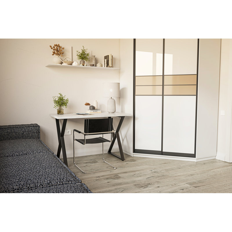 Metal Base Dining Table, 72cm H x 120cm W x 60cm D