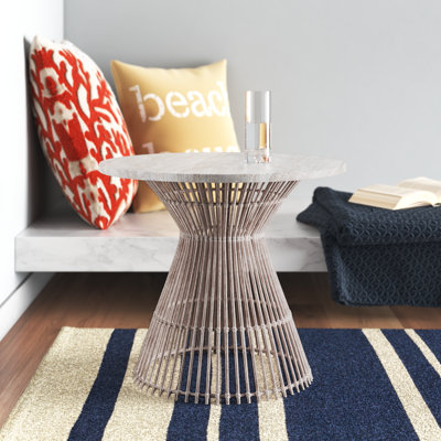 Angelo Solid Wood Top End Table