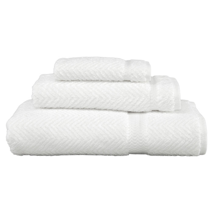 Ensemble de serviettes en coton turc 3 pièces herringbone