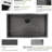 30" L x 18" W Undermount Single Bowl Stainless Steel Kitchen Sink-126562266