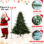 Arbre de Noël 9 pi, 3451 Lifelike Pe /, base large pour les grands espaces, branches articulées à décoration rapide, arbre en métal avec un superbe design, structure simplifiant l'installation,