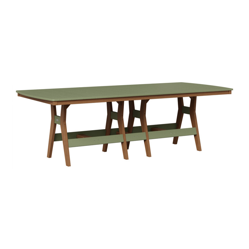 Table de bar rectangulaire 96 po Berlin Gardens Harbor, Acajou antique, Ardoise