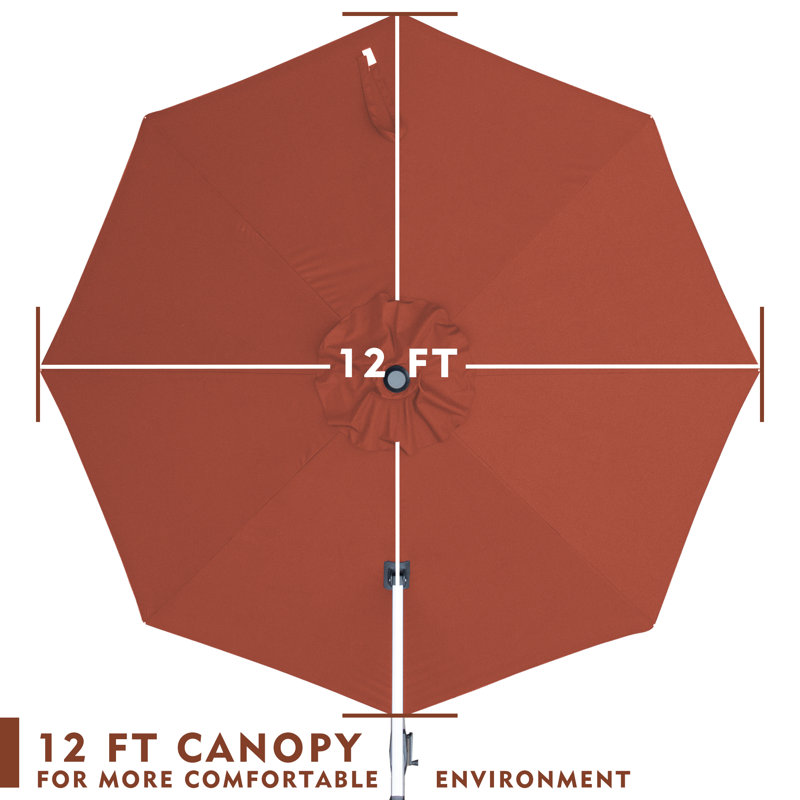Parasol en porte-à-faux 12', Bourgogne