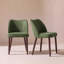 Petites chaises de salle à manger rembourrées en bois massif - Courbe ergonomique et rembourrage moelleux pour espaces multiples-2529350