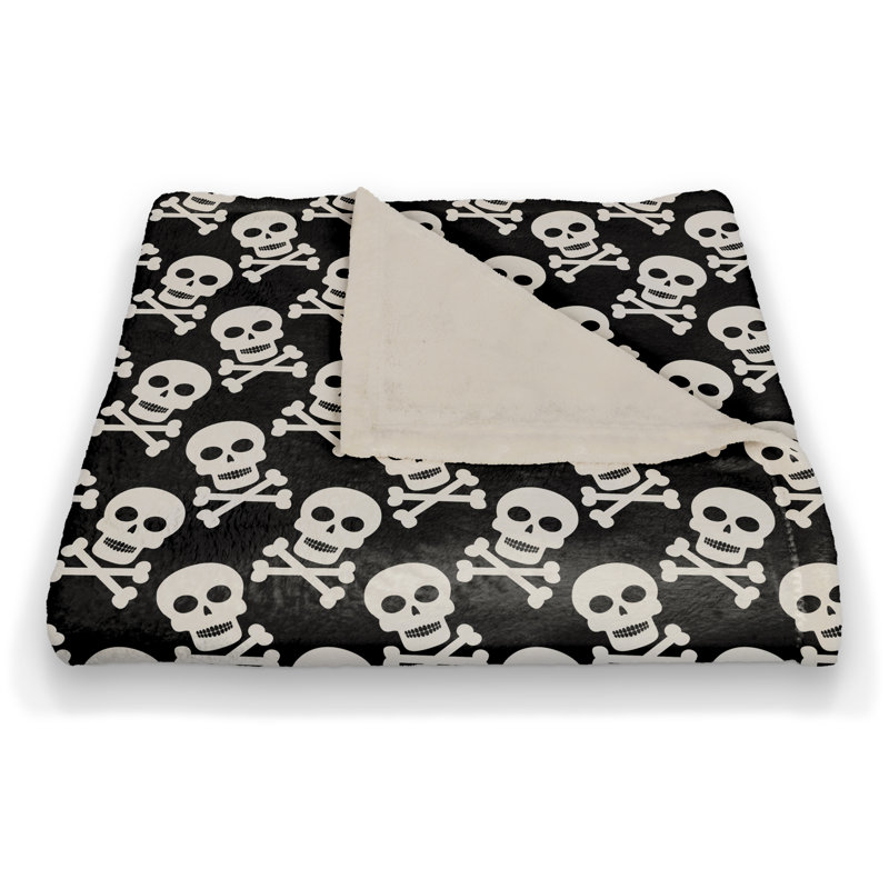  Jeté en molleton Skull