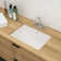 Go Peak Track 14'' Ceramic Rectangular Bathroom Sink with Overflow
