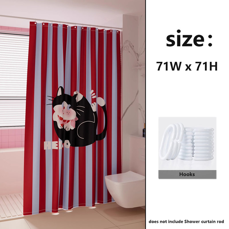 Rideau de douche en polyester
